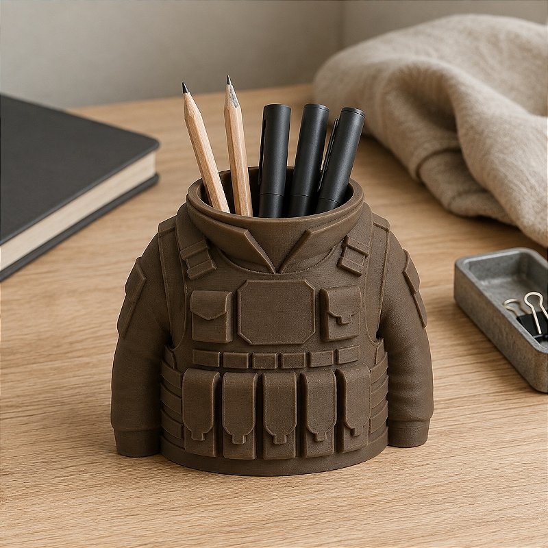 Porta-Canetas Colete Tático Militar Criandê Wood