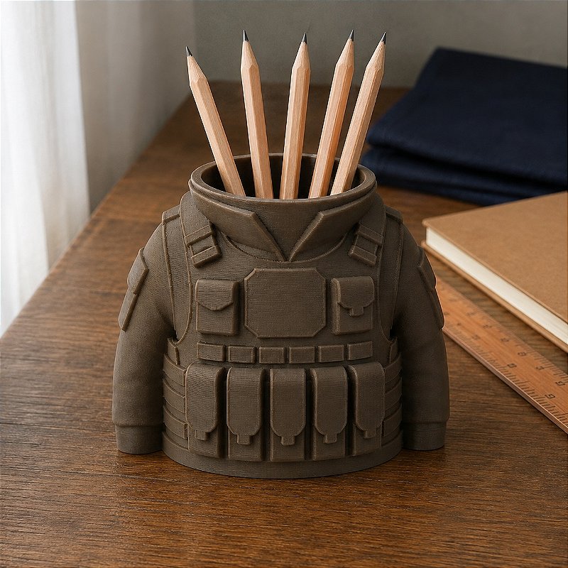 Porta-Canetas Colete Tático Militar Criandê Wood