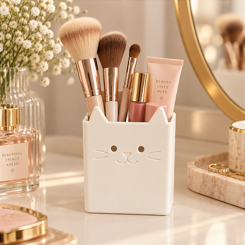 Porta-Objetos Multiuso Gatinho Organizador Decorativo Criandê