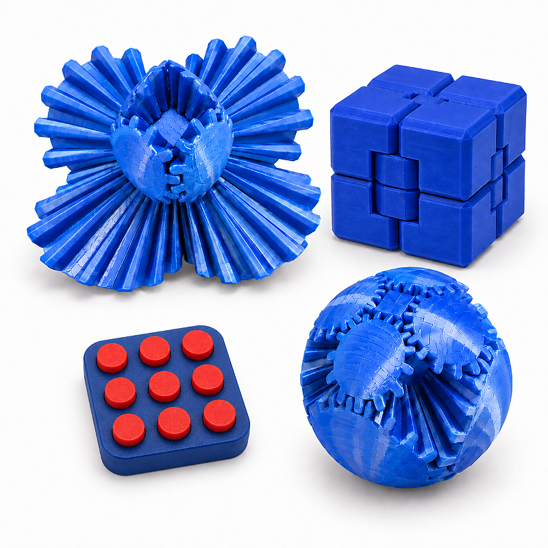 Kit Sensorial Antiestresse Criandê com 4 Fidget Toys | Kit Zen