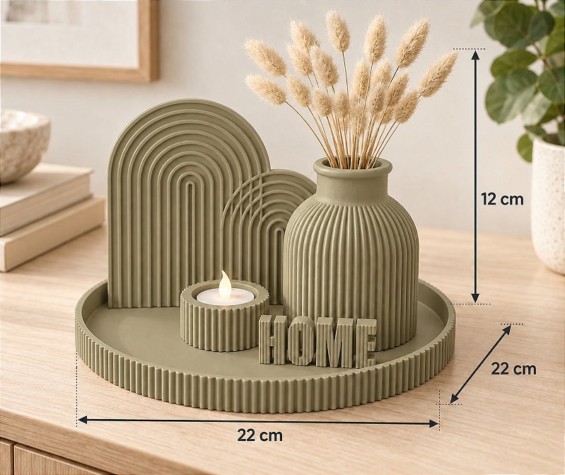 Kit Home Completo Criandê Wood Gold
