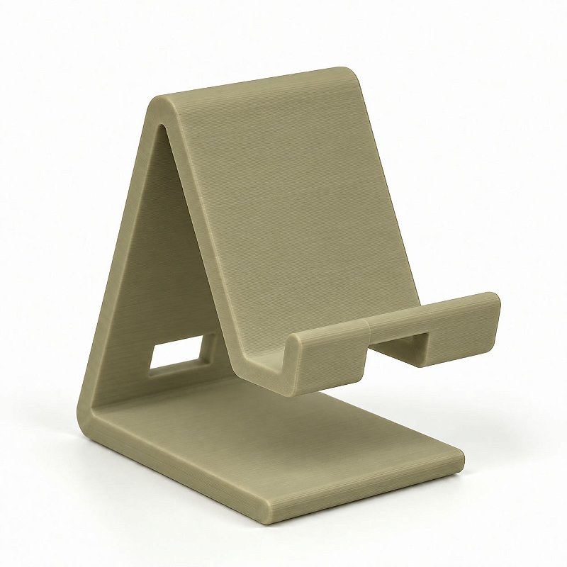 Suporte para Celular com Passagem para Cabo Criandê Wood Gold