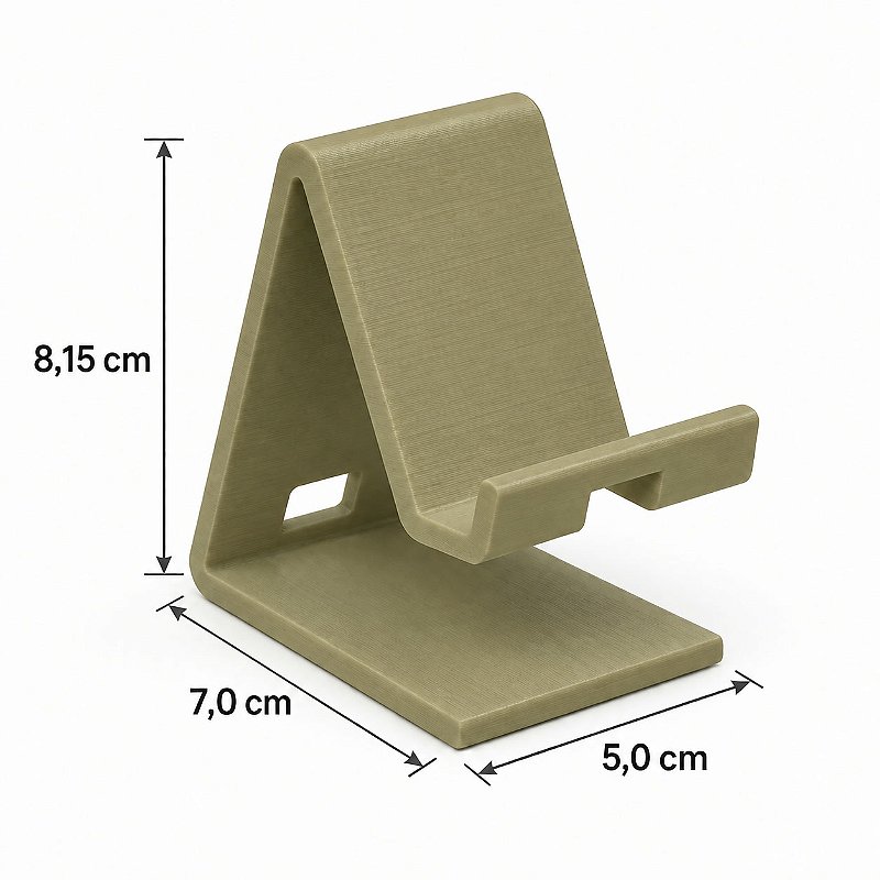 Suporte para Celular com Passagem para Cabo Criandê Wood Gold