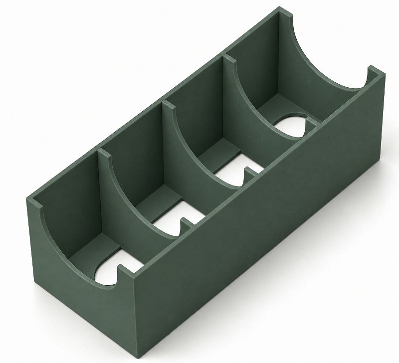 Porta Sachês de Chá Modular Criandê Verde