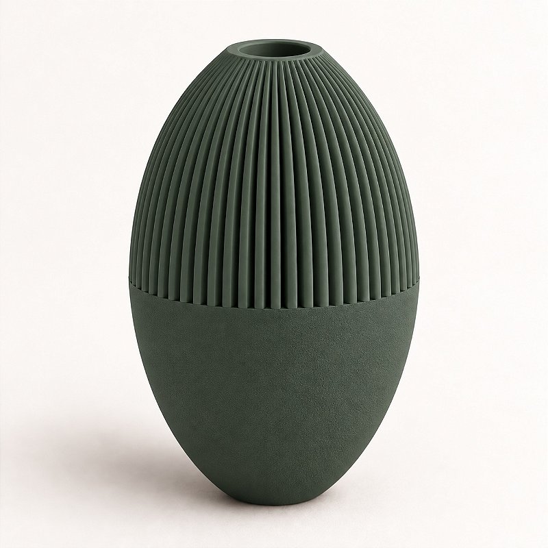 Vaso Julian Geométrico Criandê Verde