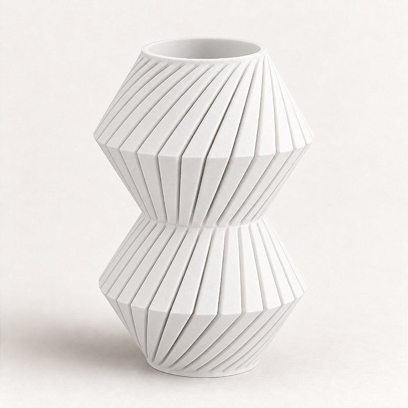 Vaso Roby Torcido Criandê Branco