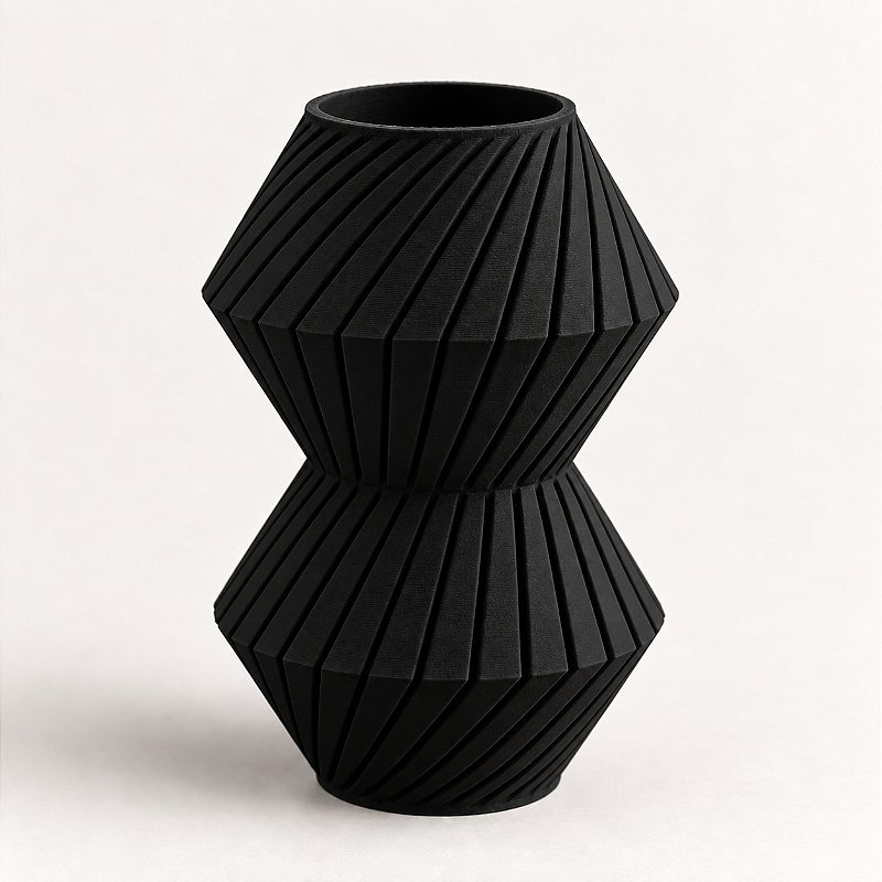 Vaso Roby Torcido Criandê Preto