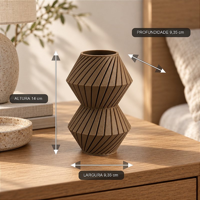 Vaso Roby Torcido Criandê Wood