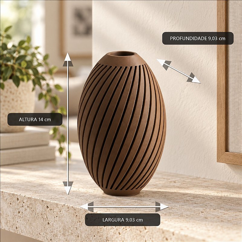 Vaso Karen Nórdico Criandê Wood