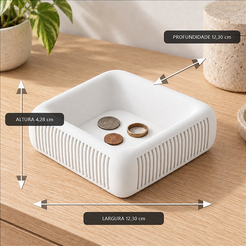 Bandeja Japandi Binny Criandê Branco