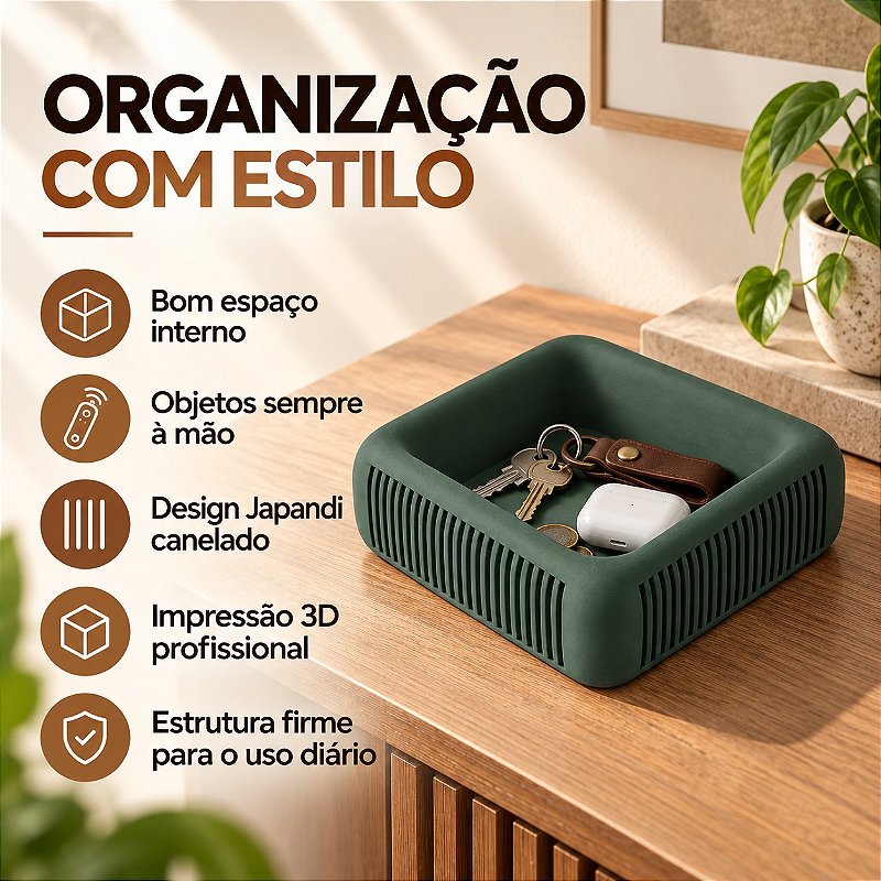 Bandeja Japandi Binny Criandê Verde