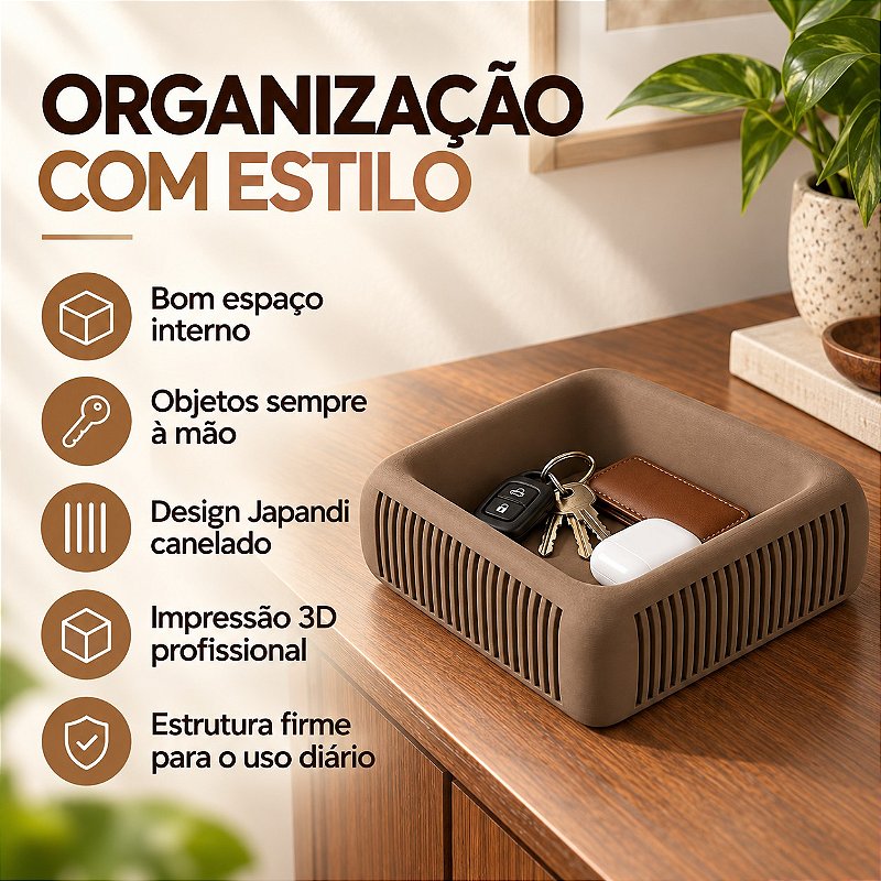 Bandeja Japandi Binny Criandê Wood