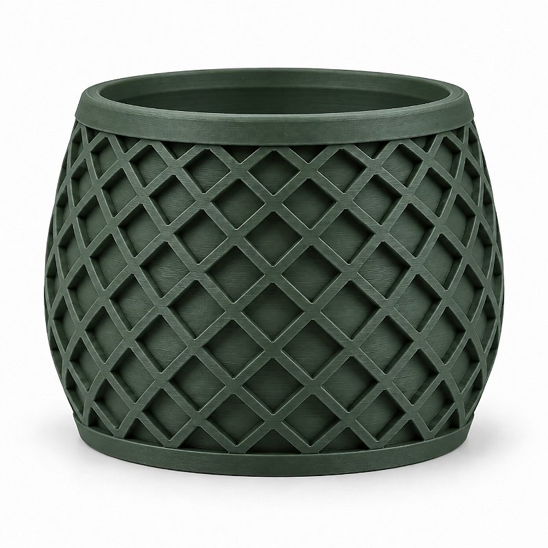 Vaso X Planter Geométrico Criandê Verde