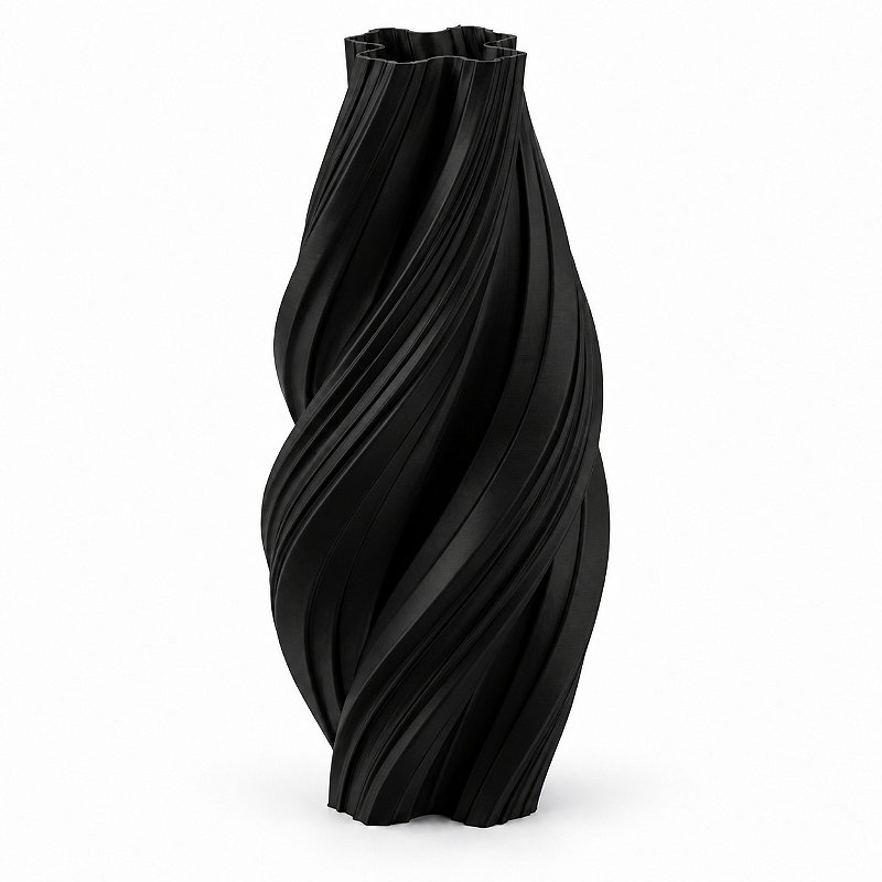 Vaso Espiral Margaret Criandê Preto