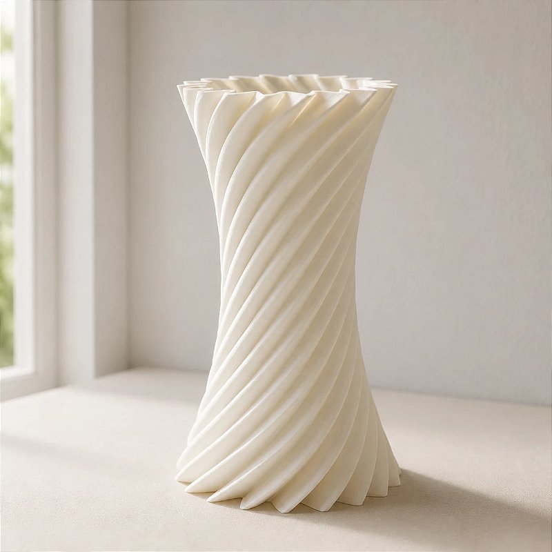 Vaso Espiral Martina Criandê Branco