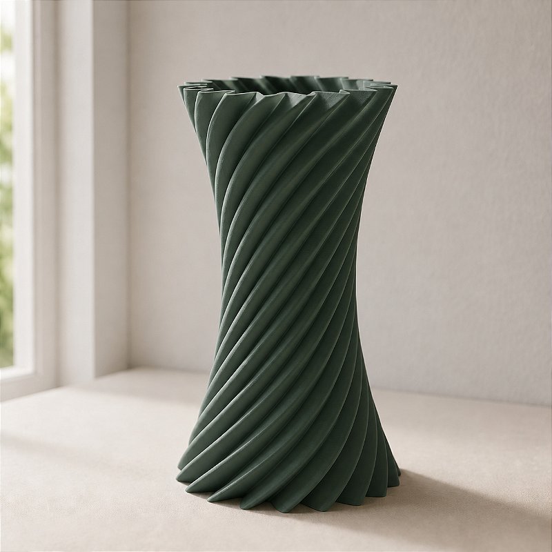 Vaso Espiral Martina Criandê Verde