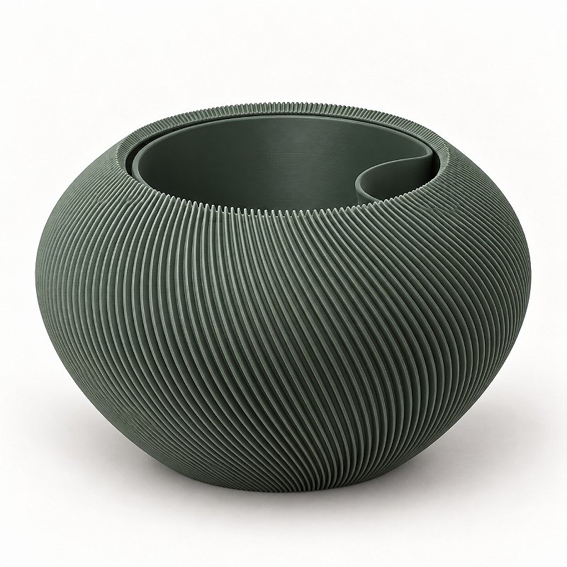 Vaso Grimalda com Inserto Criandê Verde