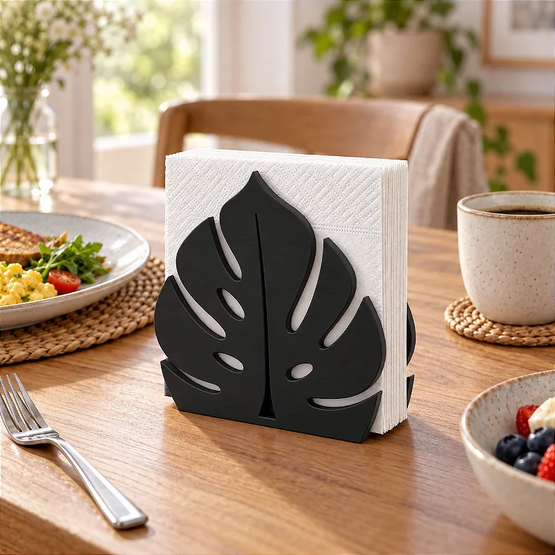 Porta-Guardanapo Monstera Criandê Preto