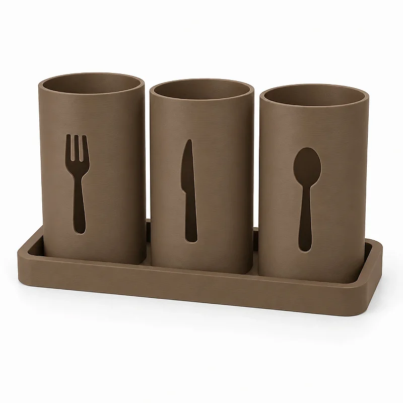 Suporte Moderno para Talheres de Mesa Criandê Wood