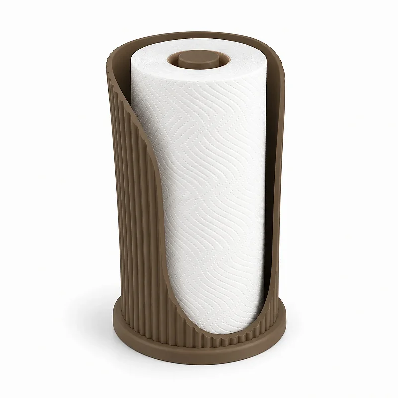 Suporte de Papel Toalha Japandi Coleção Aura Criandê Wood