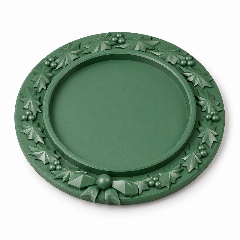 Porta-Velas Guirlanda de Natal Criandê Verde
