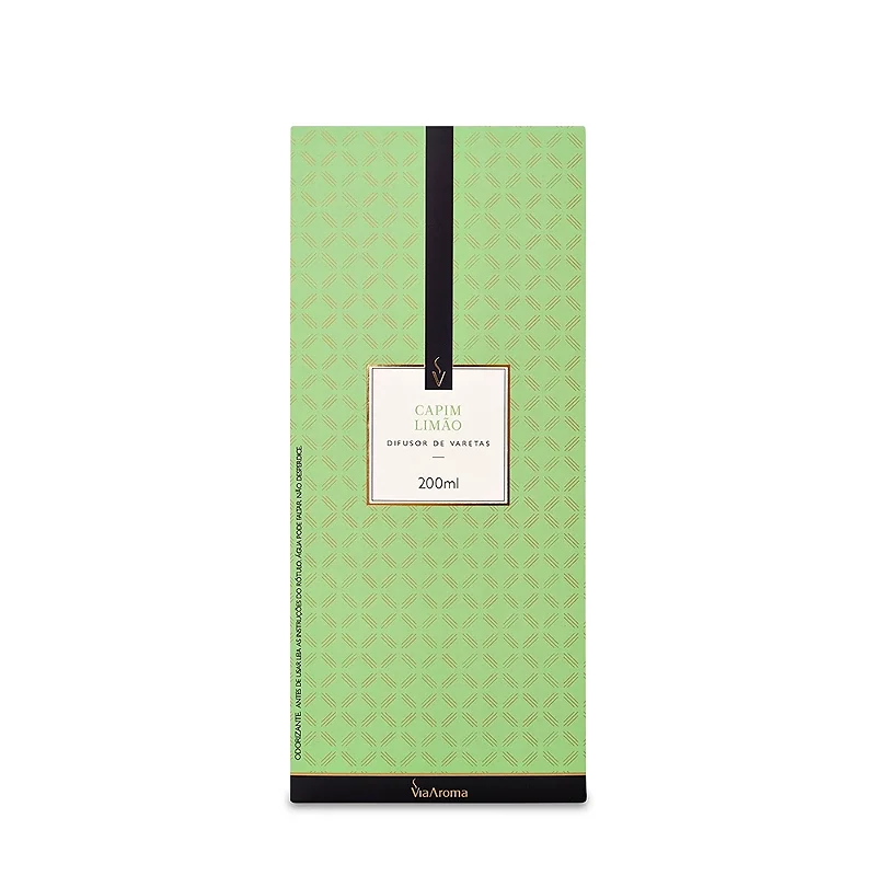 Difusor de Varetas Via Aroma Capim Limão 200 ml