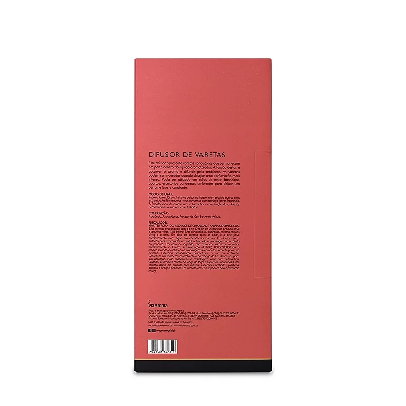 Difusor de Varetas Via Aroma Flor de Cerejeira 200 ml