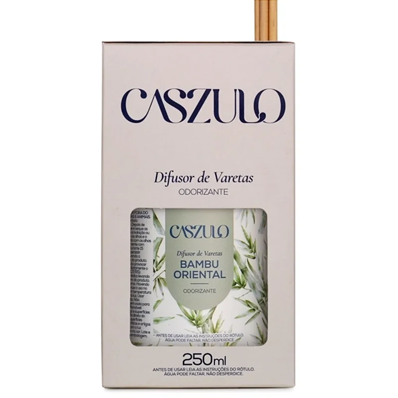 Difusor de Varetas Caszulo Via Aroma Bambu Oriental 250 ml