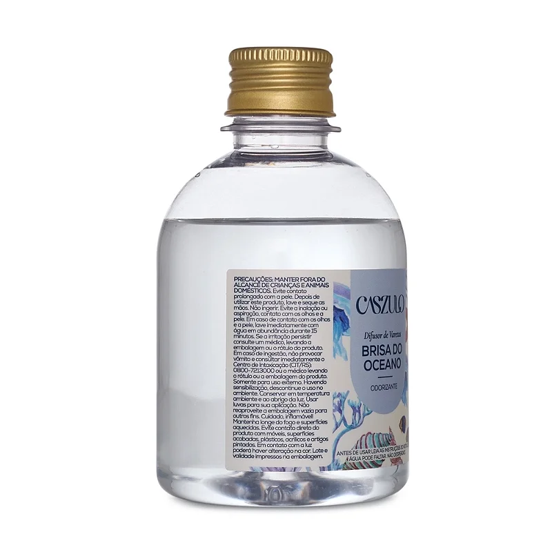 Difusor de Varetas Caszulo Via Aroma Brisa do Oceano 250 ml