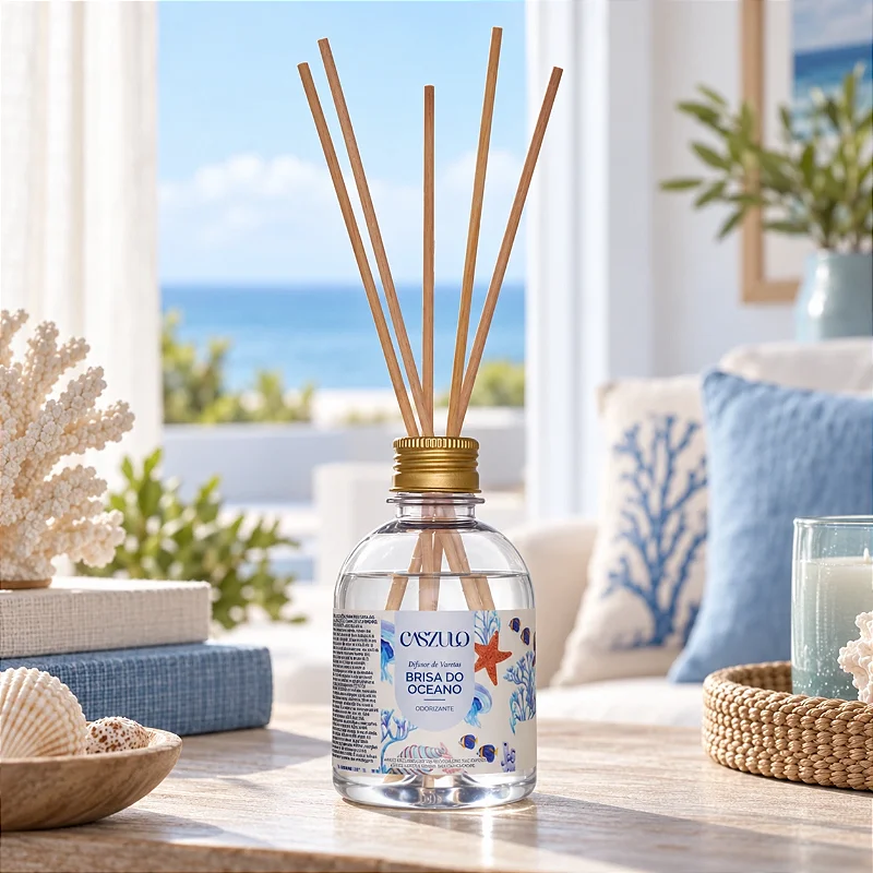 Difusor de Varetas Caszulo Via Aroma Brisa do Oceano 250 ml