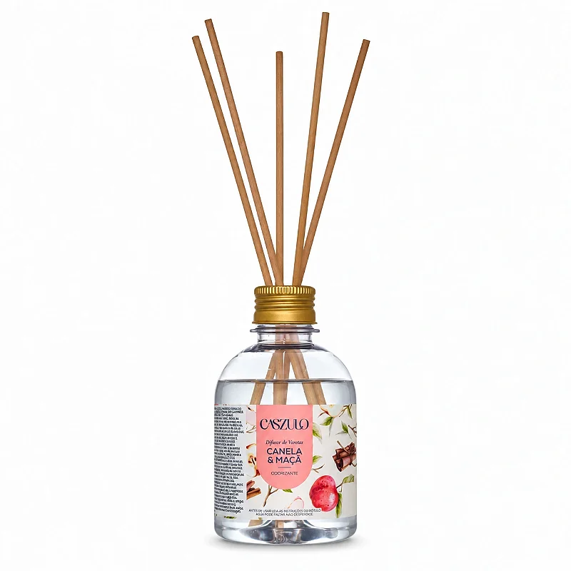 Difusor de Varetas Caszulo Via Aroma Canela e Maçã 250 ml