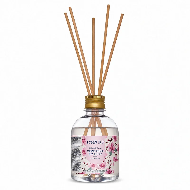 Difusor de Varetas Caszulo Via Aroma Cerejeira em Flor 250 ml