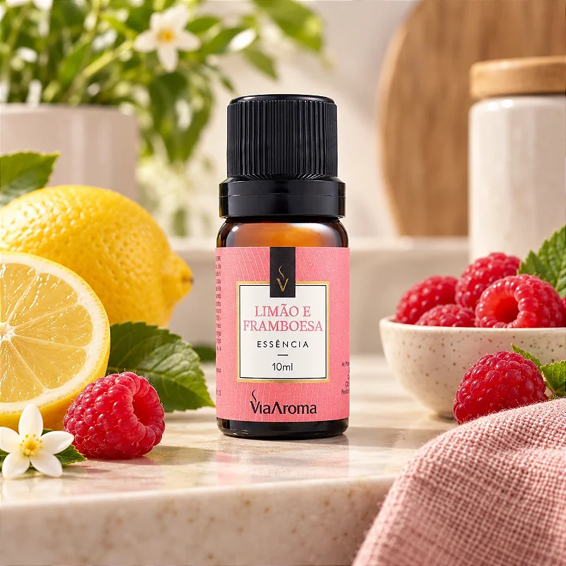Essência Limão e Framboesa Via Aroma 10 ml