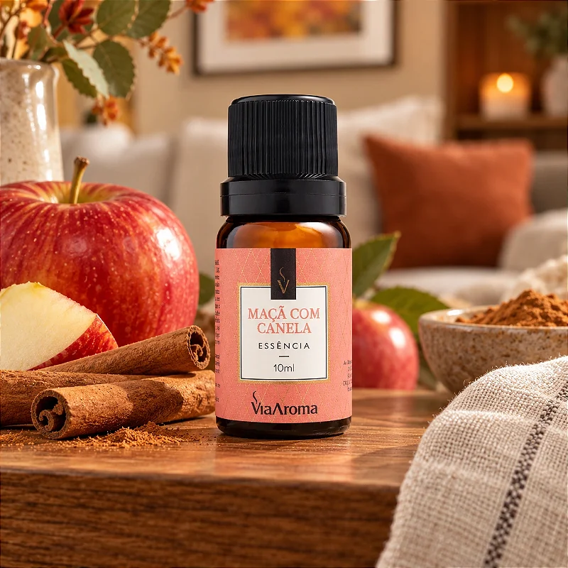 Essência Maçã com Canela Via Aroma 10 ml
