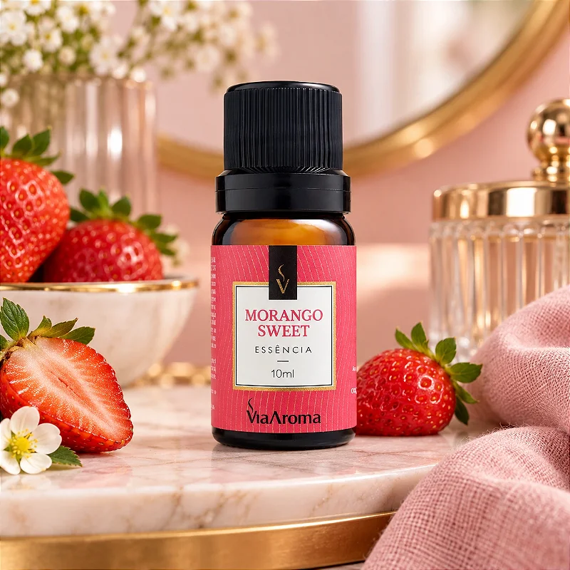 Essência Morango Sweet Via Aroma 10 ml