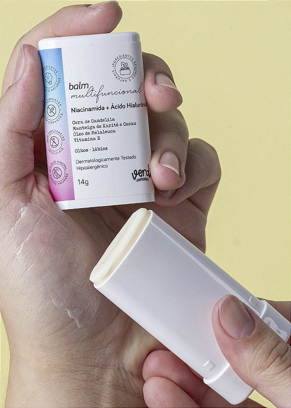 Balm de Olhos e Boca com Niacinamida e Ácido Hialurônico 14 g – Verdi Natural