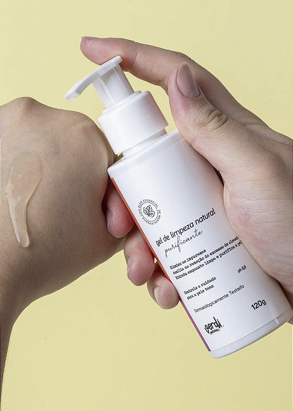 Gel de Limpeza Facial Natural Purificante para Pele com Acne e Oleosa 120 g – Verdi Natural