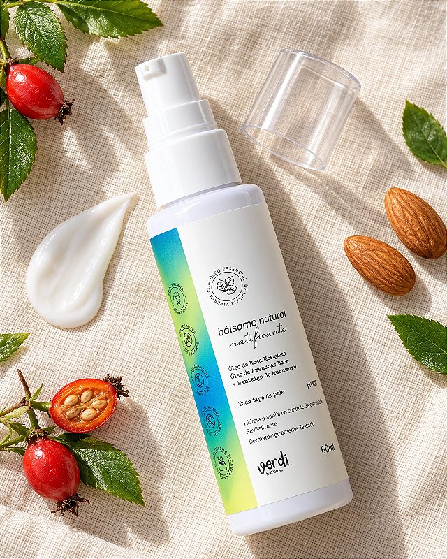 Bálsamo Facial Natural Matificante para Pele com Acne e Oleosa 60 g – Verdi Natural