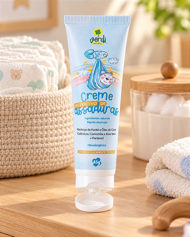 Creme Preventivo de Assaduras para Bebê 85 g – Verdi Natural