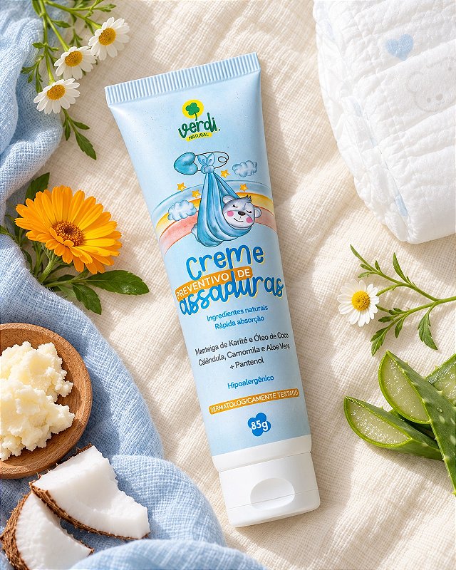 Creme Preventivo de Assaduras para Bebê 85 g – Verdi Natural