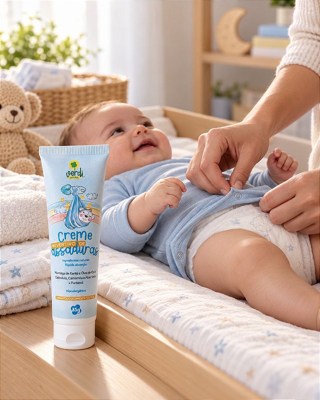 Creme Preventivo de Assaduras para Bebê 85 g – Verdi Natural