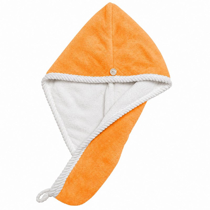 Touca para Cabelo Laço Home Power Sec Dupla Face Laranja