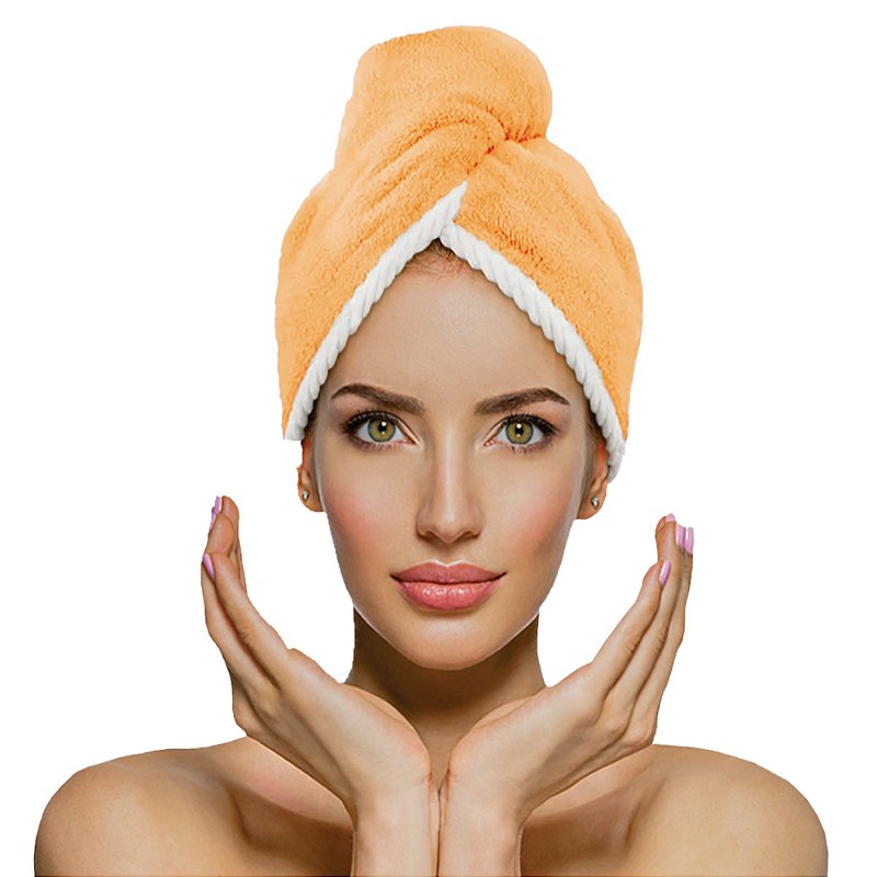 Touca para Cabelo Laço Home Power Sec Dupla Face Laranja