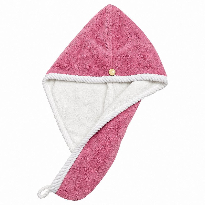 Touca para Cabelo Laço Home Power Sec Dupla Face Rosa