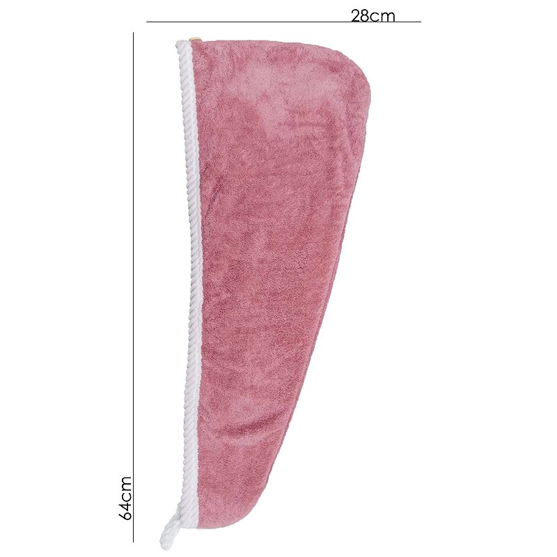Touca para Cabelo Laço Home Power Sec Dupla Face Rosa