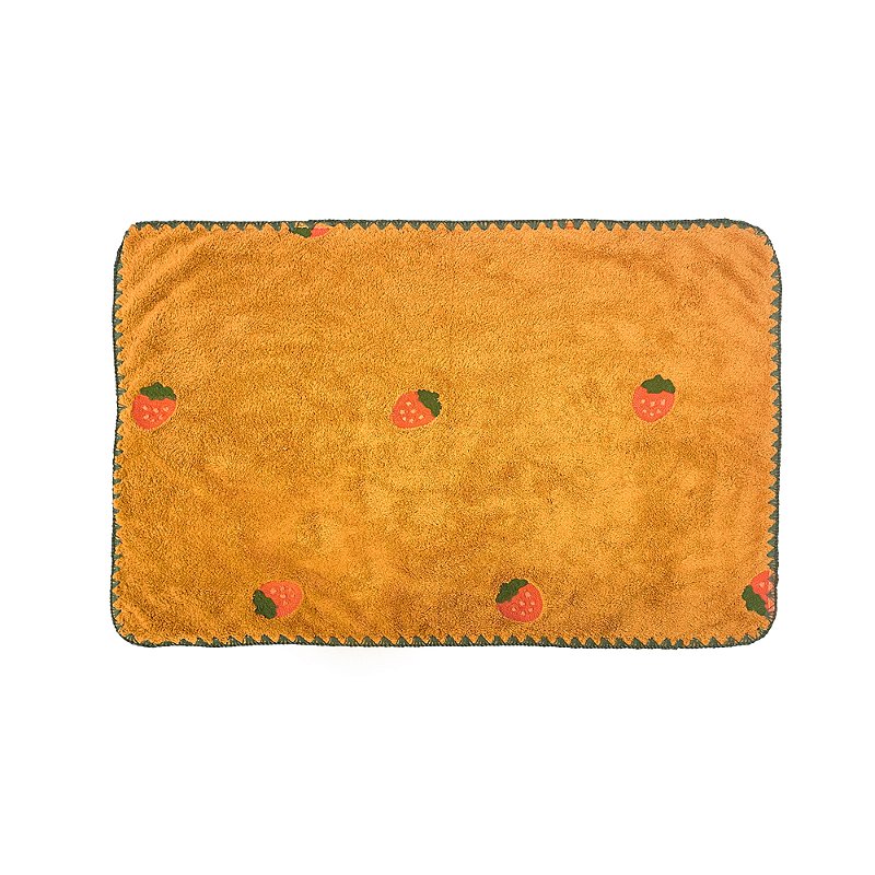 Pano de Copa Laço Home Power Sec 40x60cm Frutas Morango Ocre