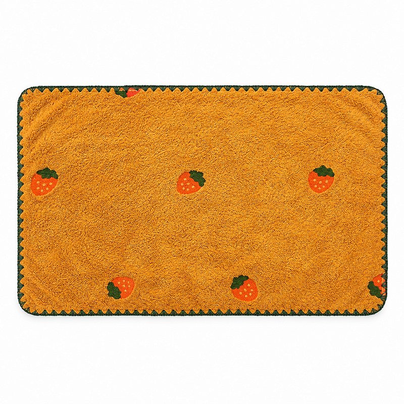 Pano de Copa Laço Home Power Sec 40x60cm Frutas Morango Ocre