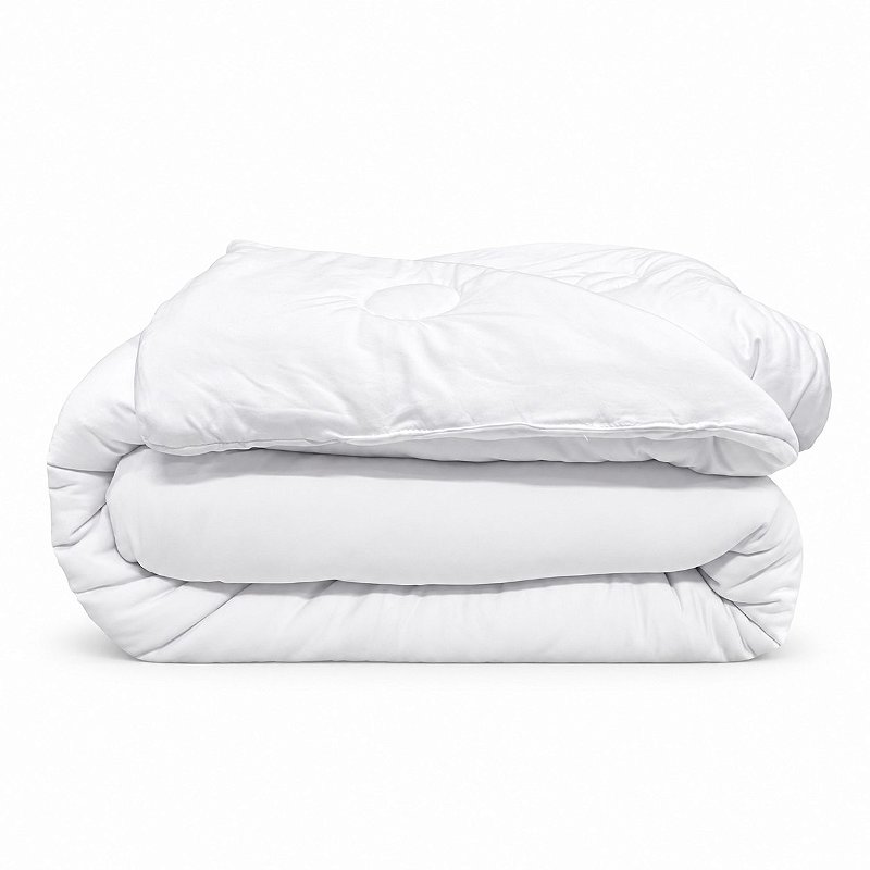 Edredom Casal Extra Macio Marshmallow 2,20 x 2,40 Branco - Laço Bebê