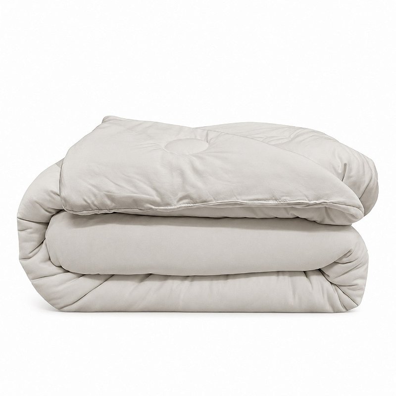 Edredom Casal Extra Macio Marshmallow 2,20 x 2,40 Cinza - Laço Bebê