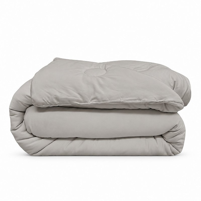Edredom Queen Extra Macio Marshmallow 2,40 x 2,60 Cinza - Laço Bebê